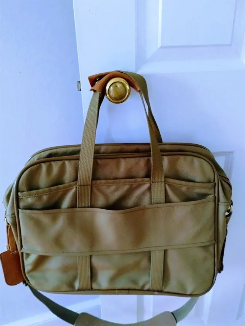 HARTMANN Belting Leather & Ballistic Nylon Laptop Messenger Carry- On Bag